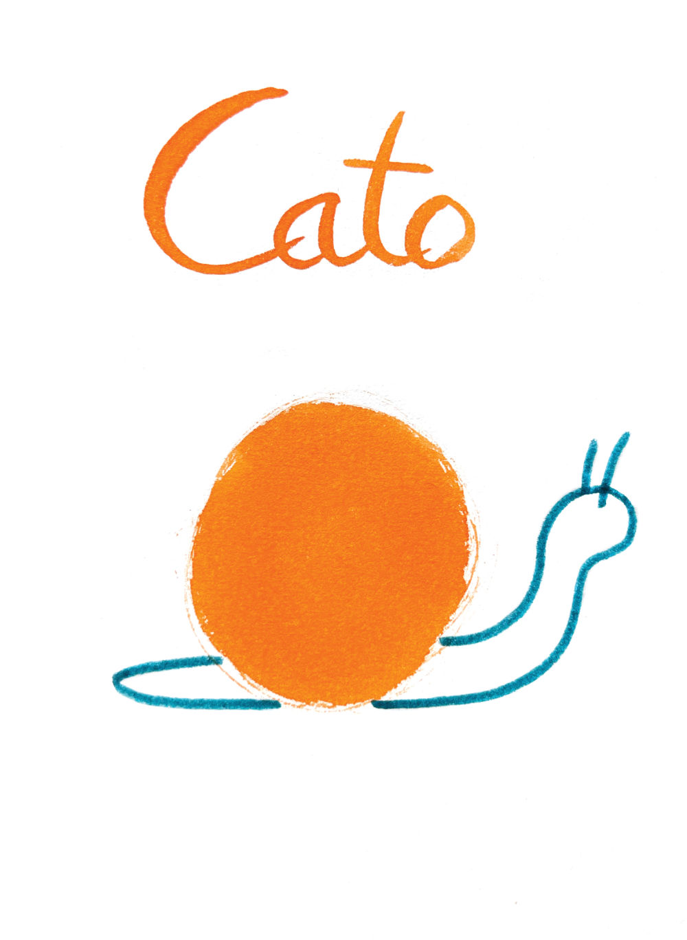 Cato illustratie van een slak